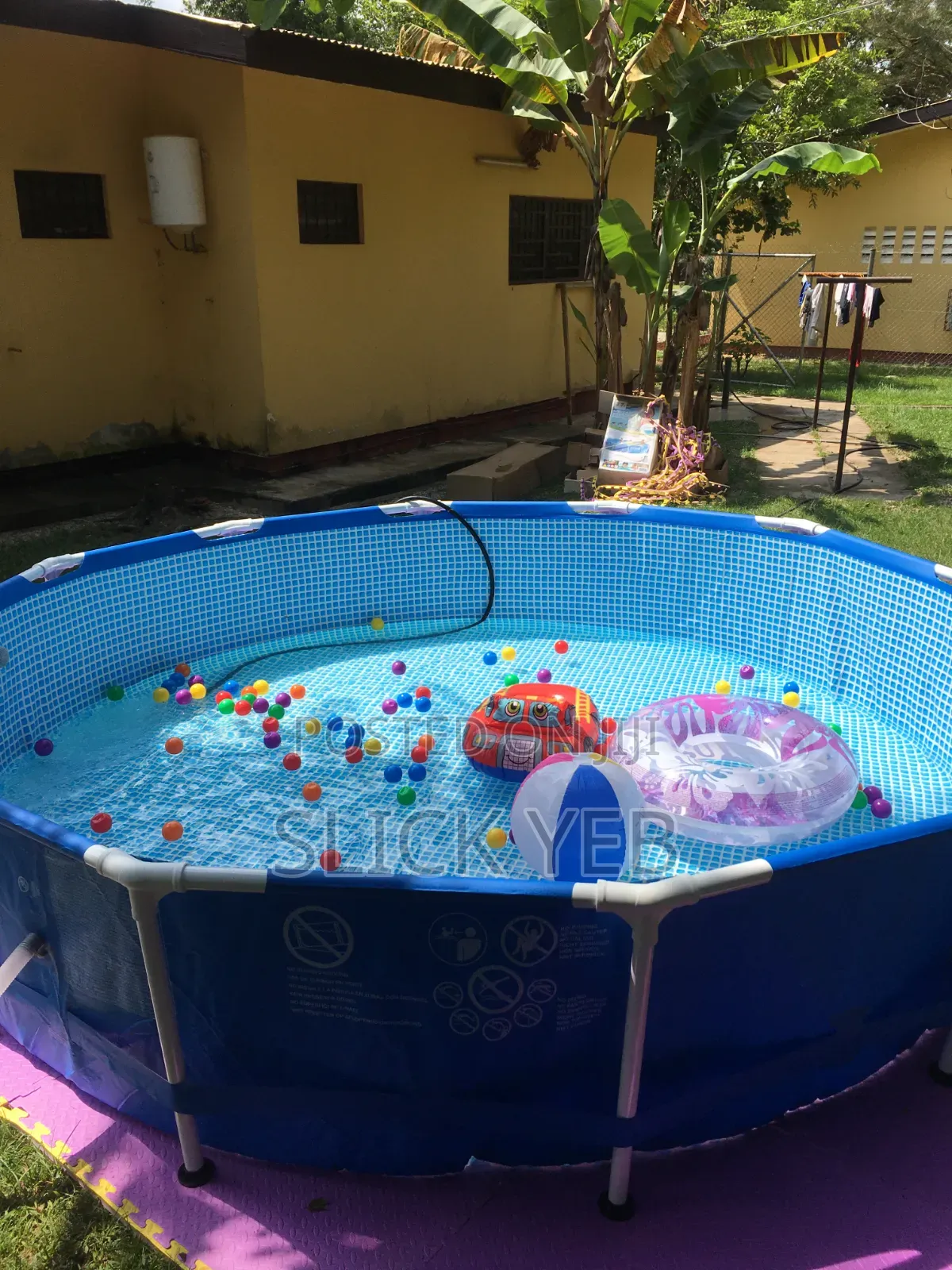 Round Metal Frame Above Ground Swimming Pool