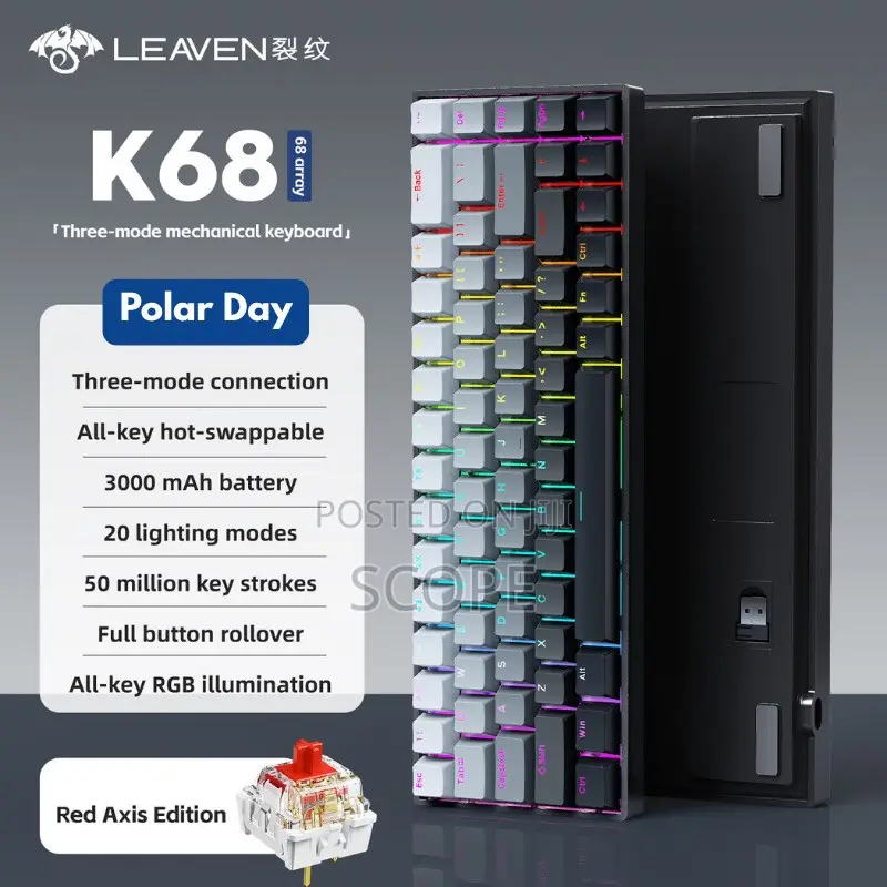 Leaven Wireless RGB Mechanical Gaming Keyboard