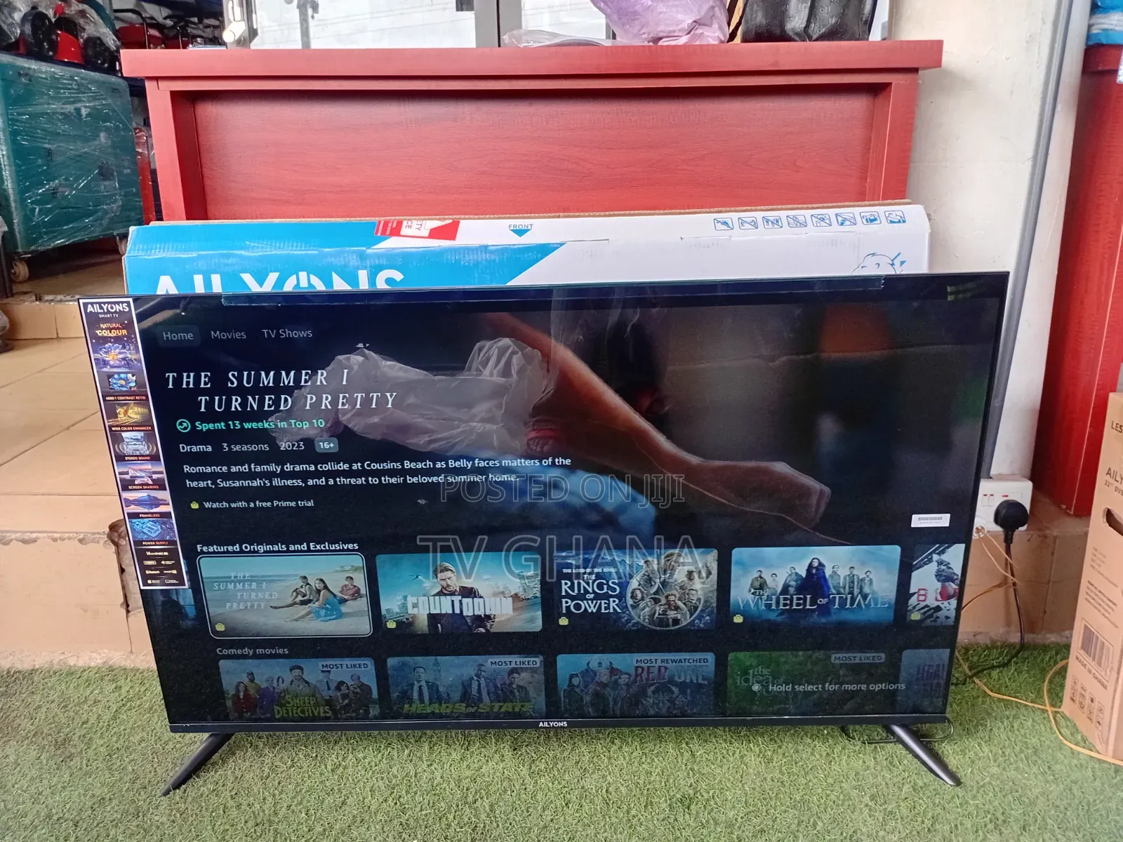 Ailyons 50 Inch Smart TV – Super Quality Big Screen for Movies,50tv