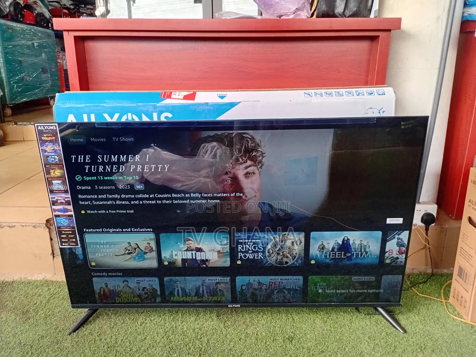 Ailyons 50 Inch Smart TV – Super Quality Big Screen for Movies,50tv