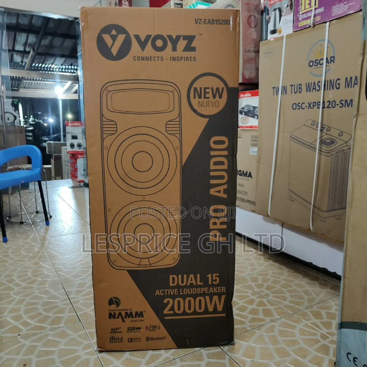 Hugely Discounted 2000W Clean Bluetooth Speakers From Voyz