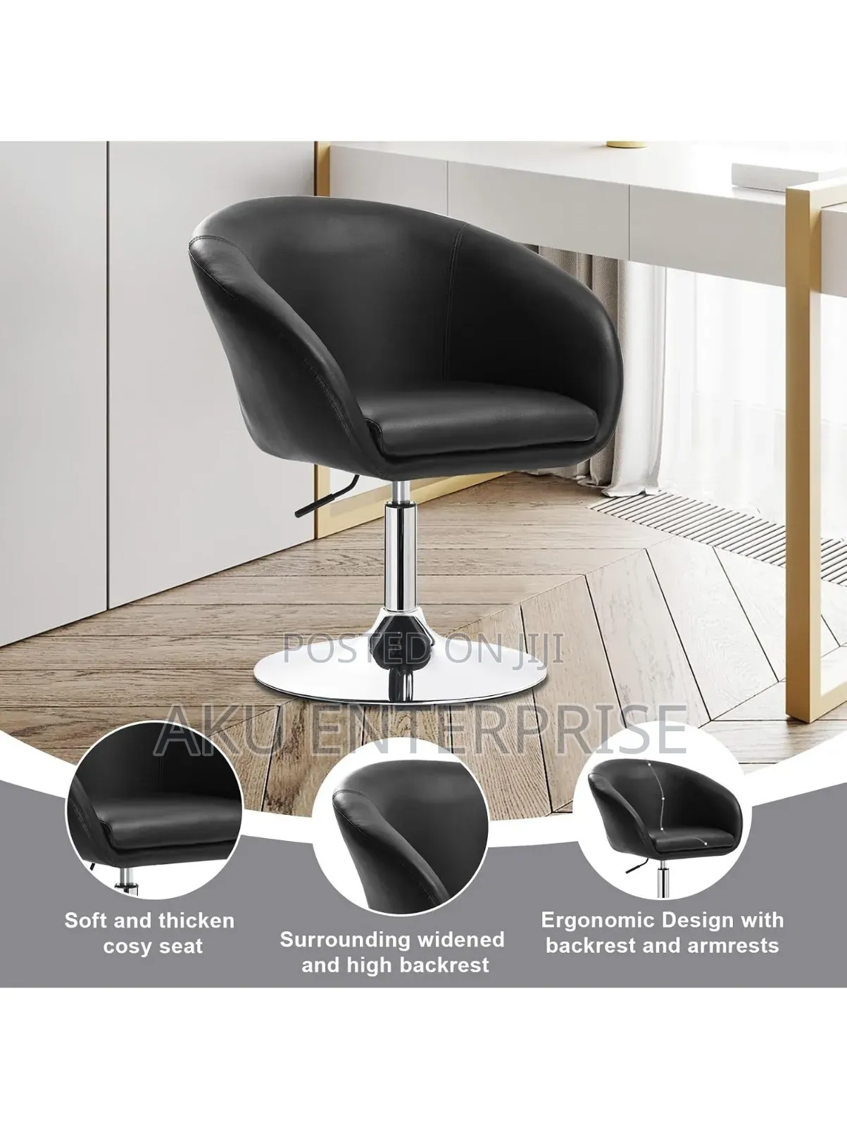 Restaurant Bar Saloon Leather Chair