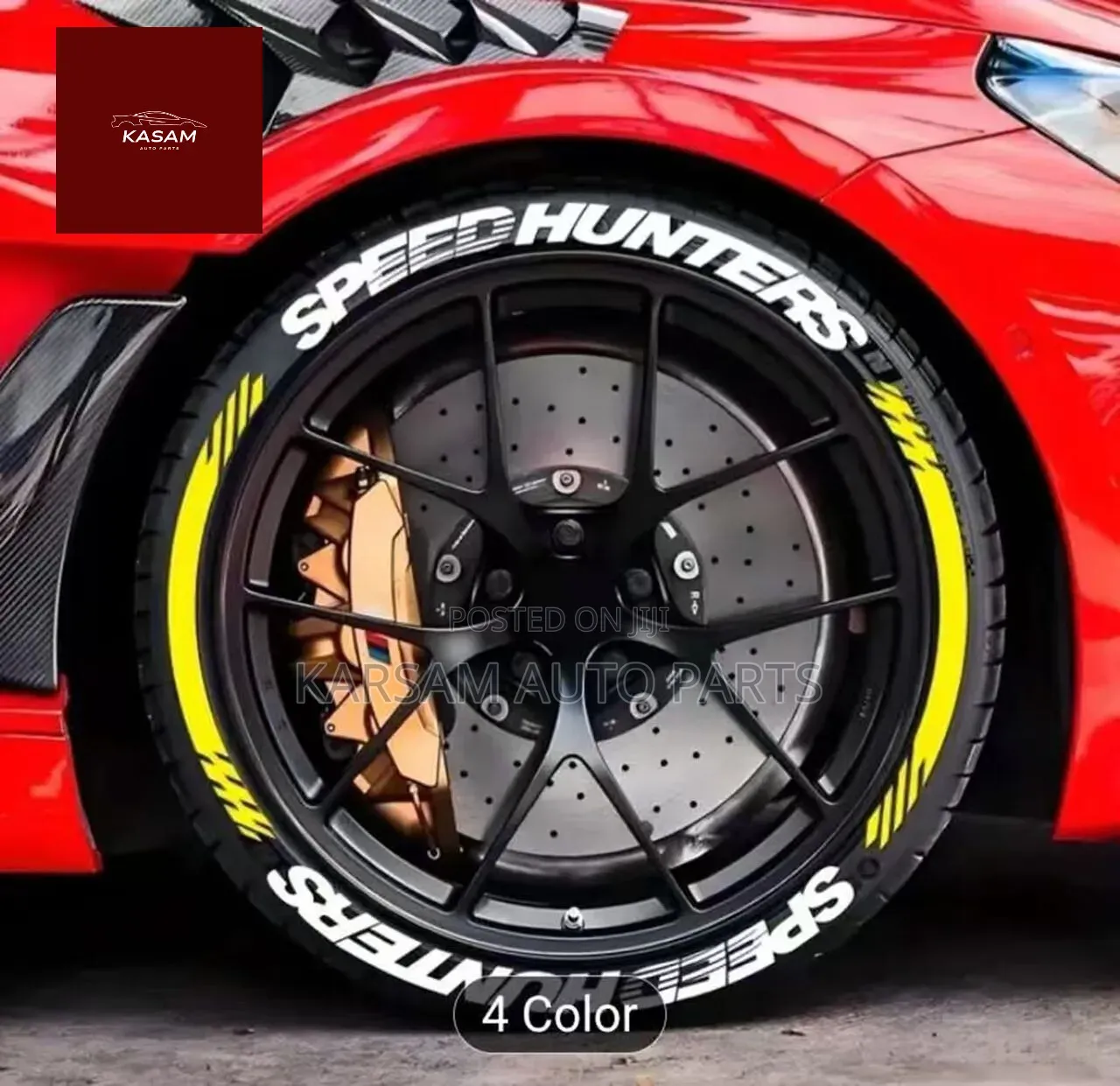 Tyre Sticker Writing