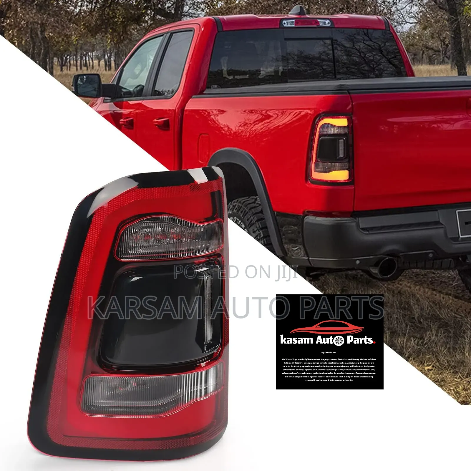 Tail Light Assembly for a 2019–2024 Dodge Ram