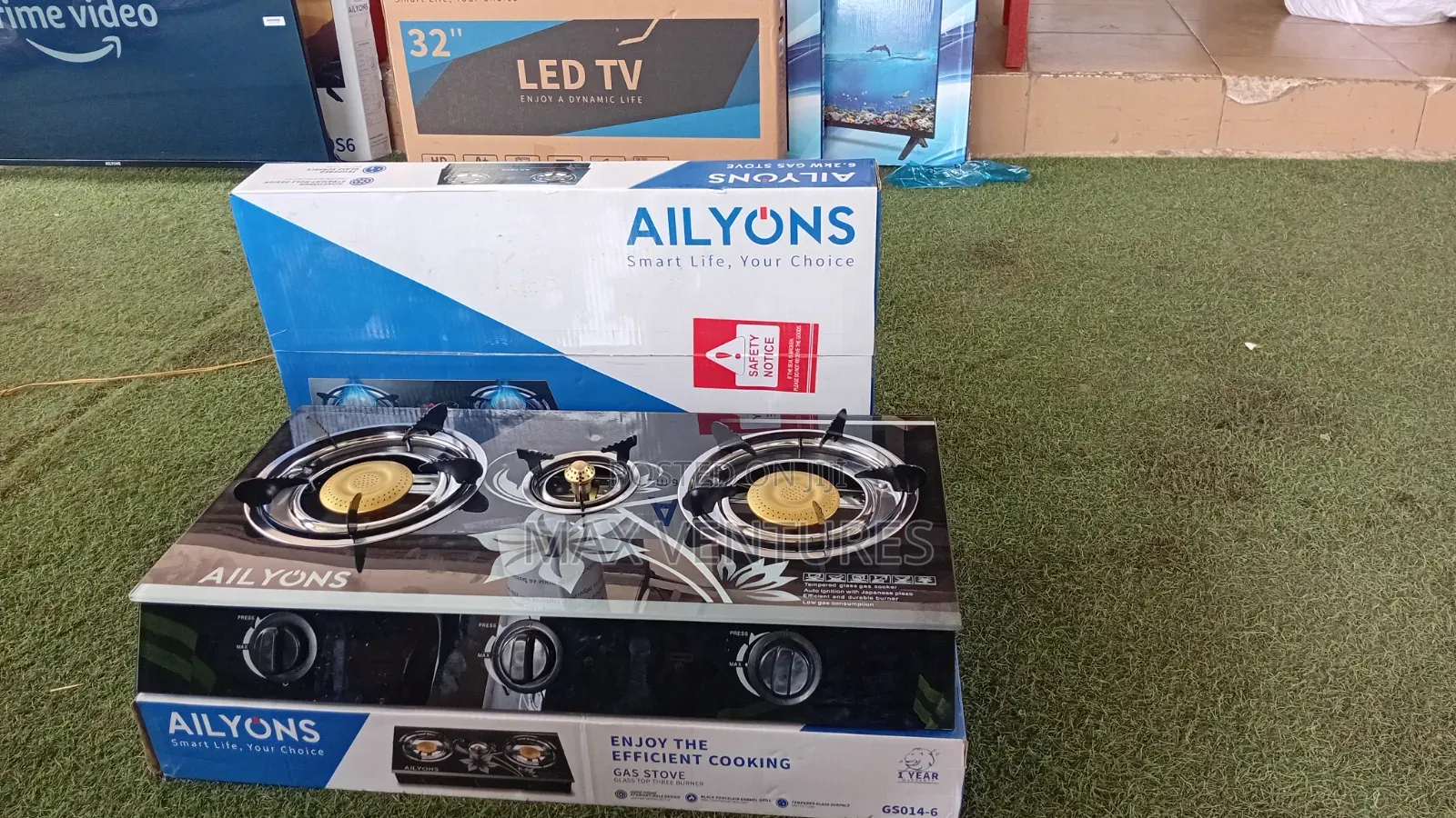 Ailyons FAS 7.5kW Gas Stove – Powerful Flame Easy Cooking
