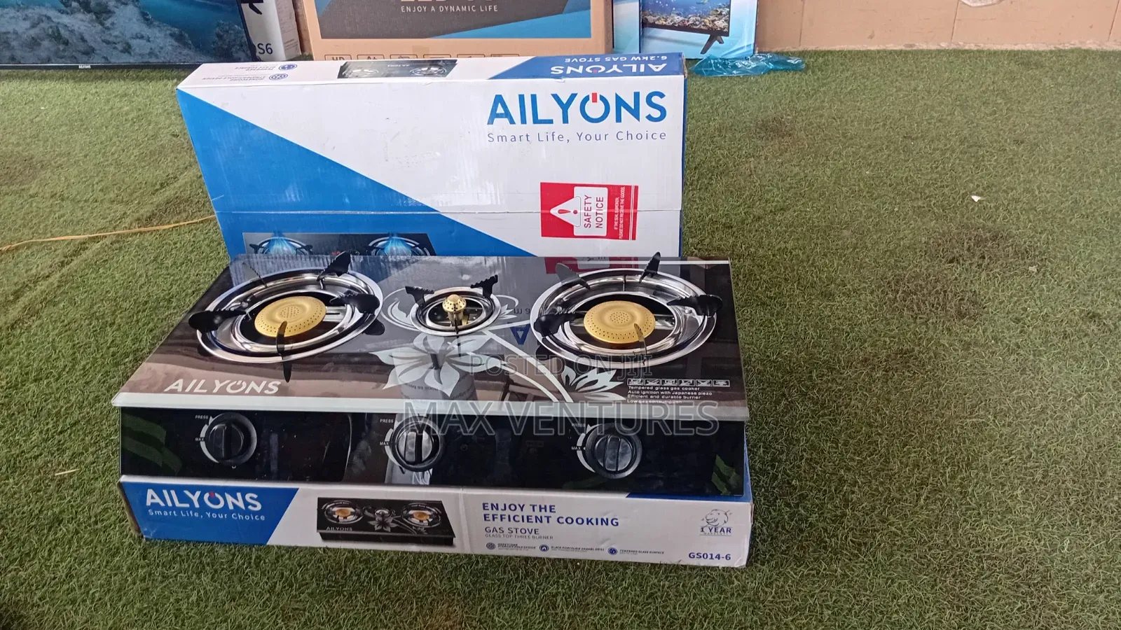 Ailyons FAS 7.5kW Gas Cooker – Reliable Powerful Flame
