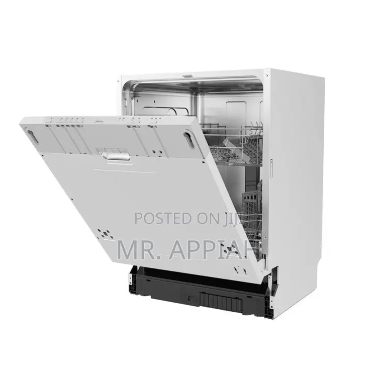 WQP12-7713E Midea Dishwasher With Push Button Top Control.