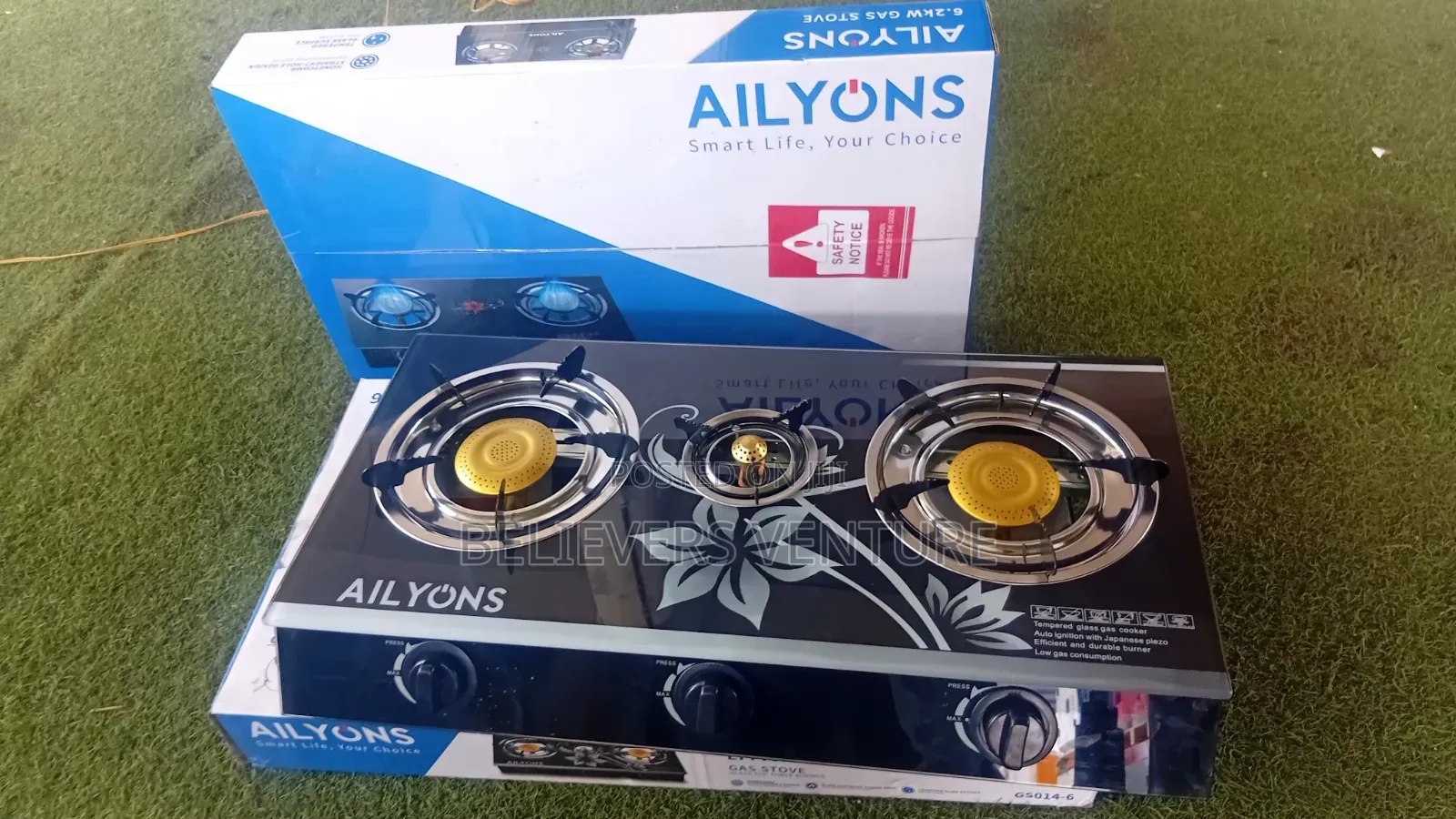 Ailyons 3 Burner Gas Cooker – Smart Cooking Starts Here