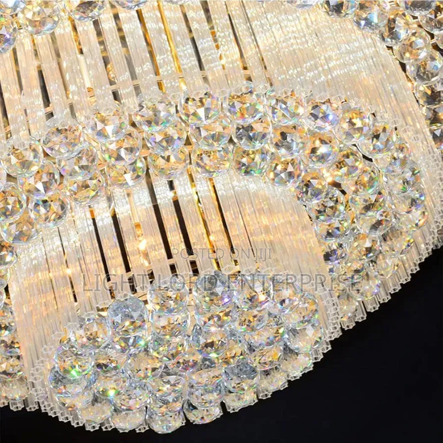 Size: D31.5 X H17.7 Inches, LED Light Kit India Hall Glass Chandelier