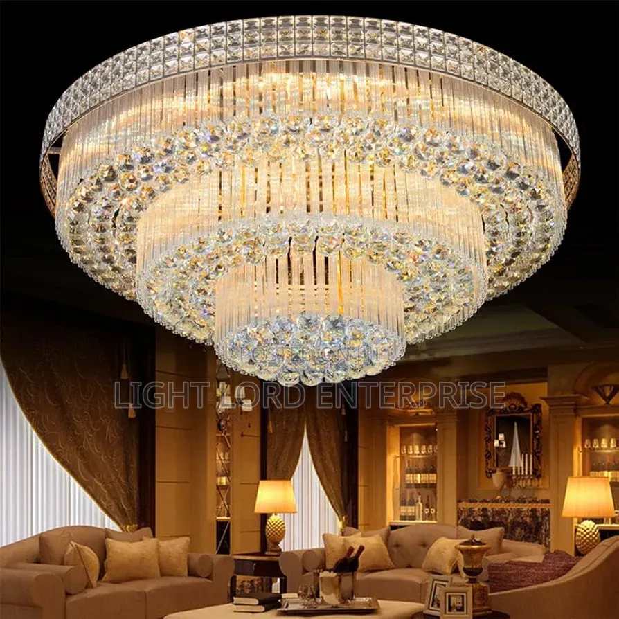 Conference Hall Glass Chandelier Light