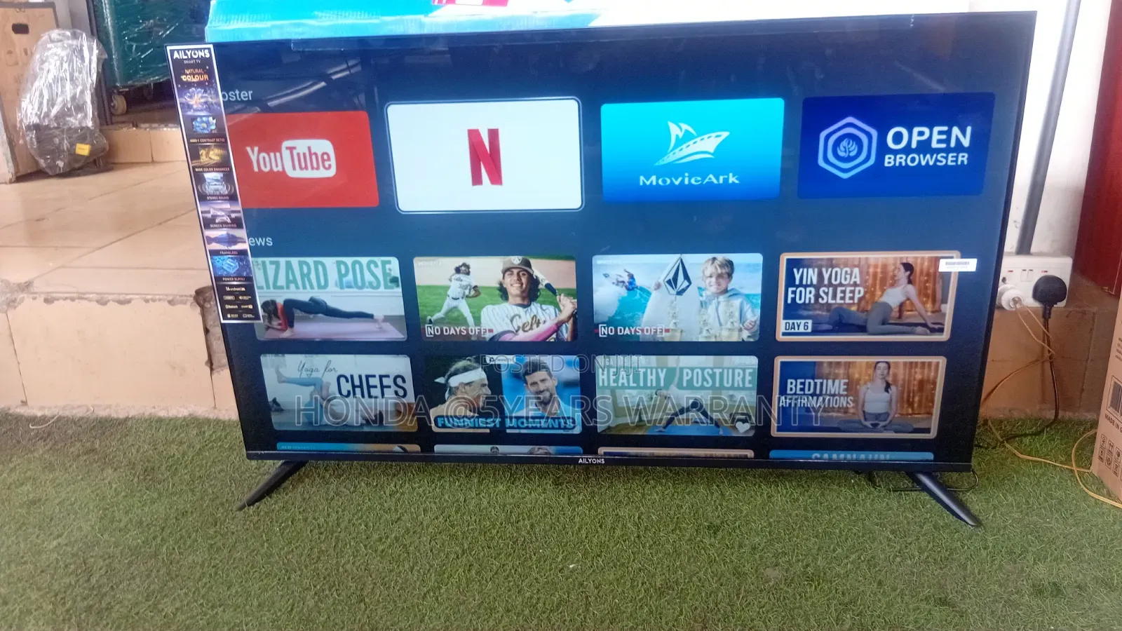AILYONS 50-Inch Smart TV – Stunning Picture Big Screen 50inches