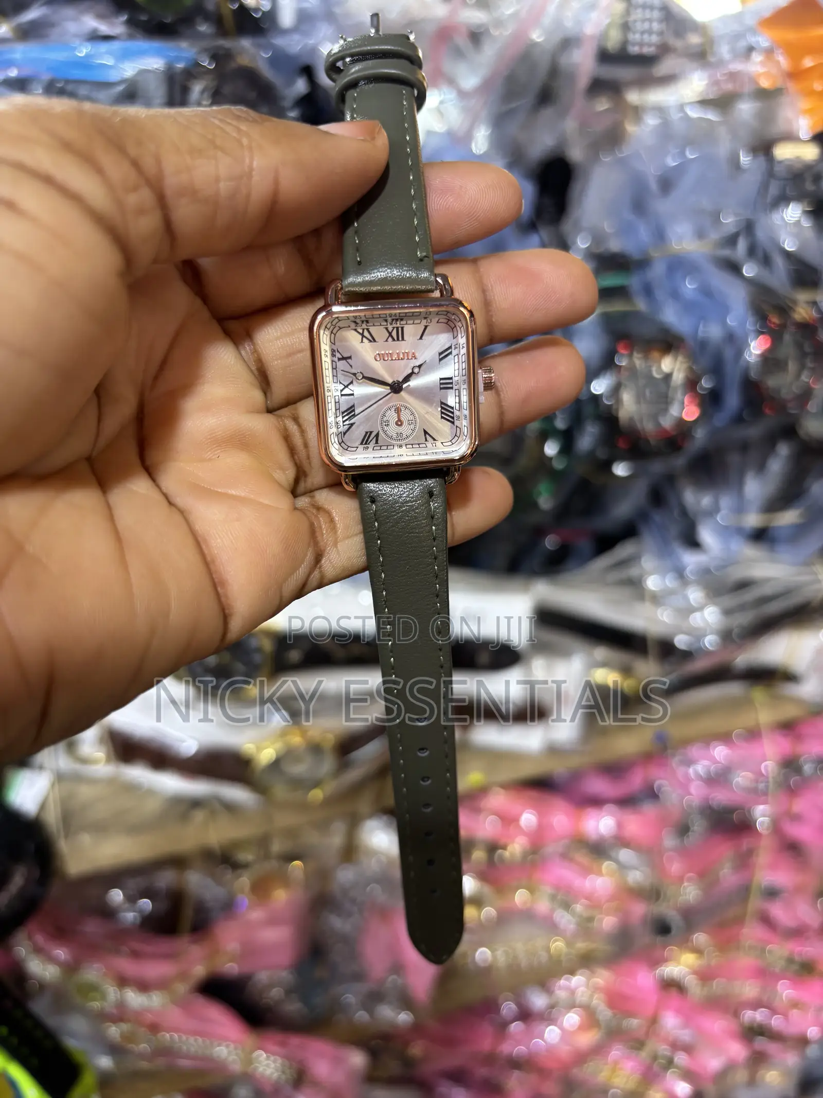 Ladies Fashion Watch With Leather Strap