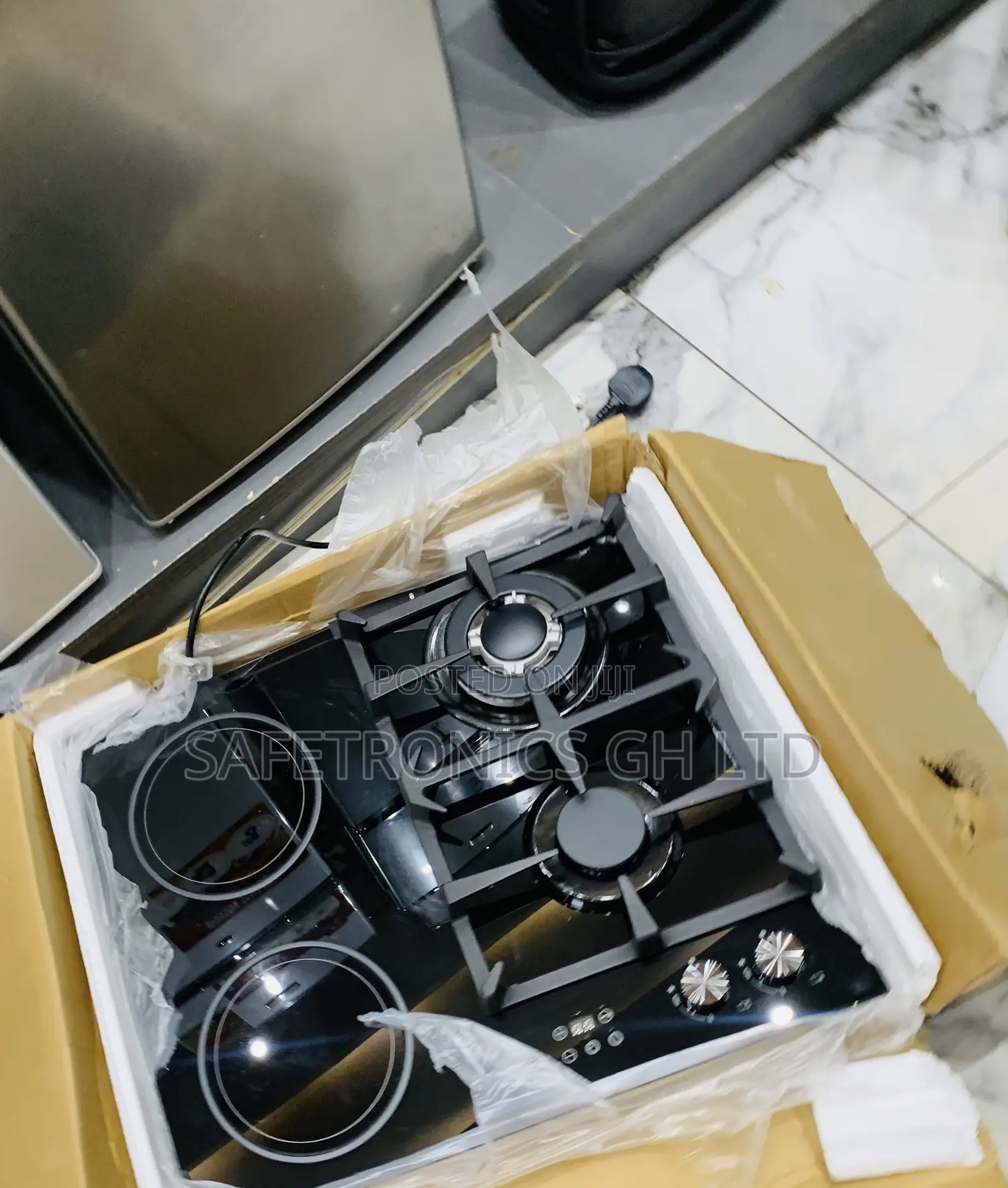 Check Out 2 Electric 2 Gas Hob Kenwood Black