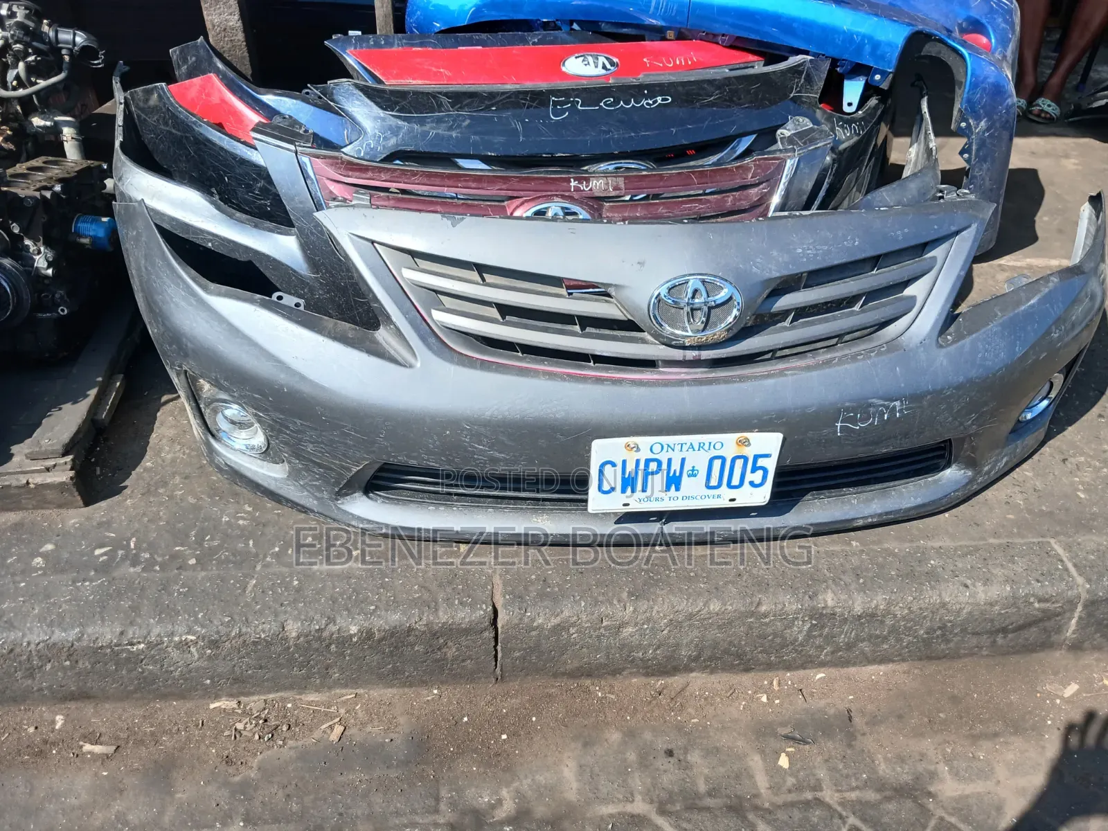 Toyota Corolla 2012 Front Bumper Complete Home Use