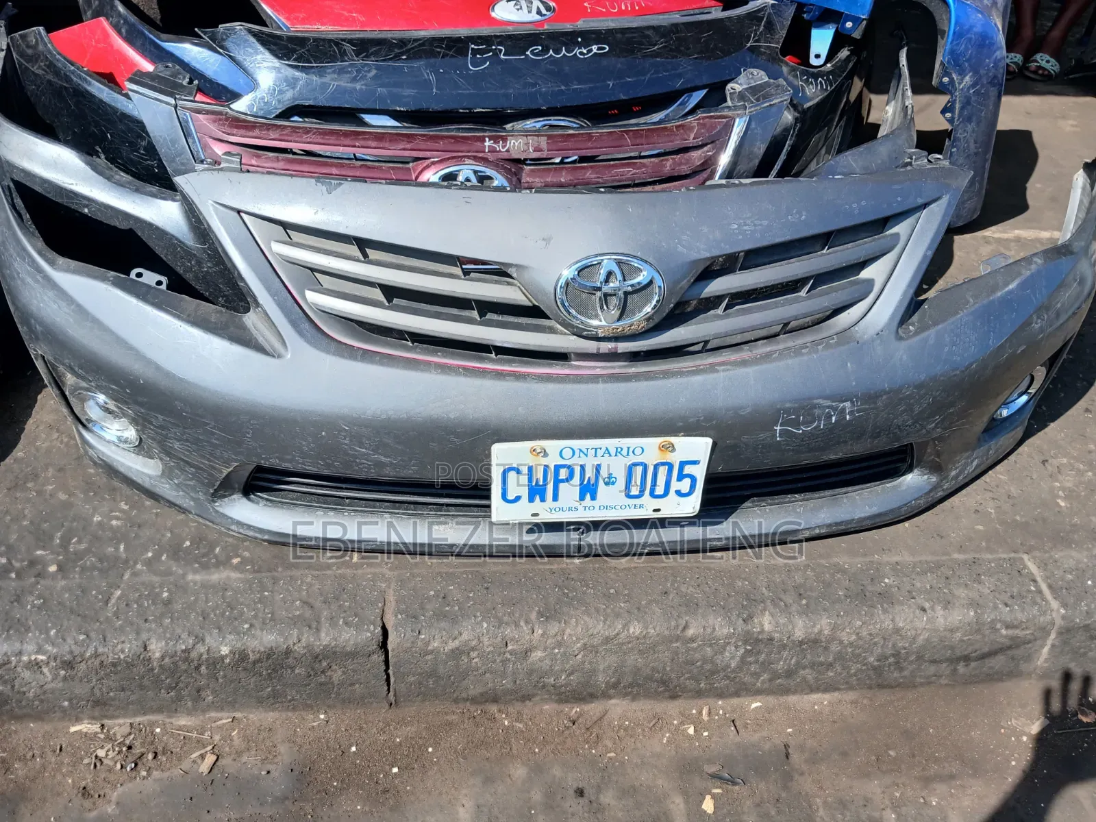 Toyota Corolla 2012 Front Bumper Complete Home Use