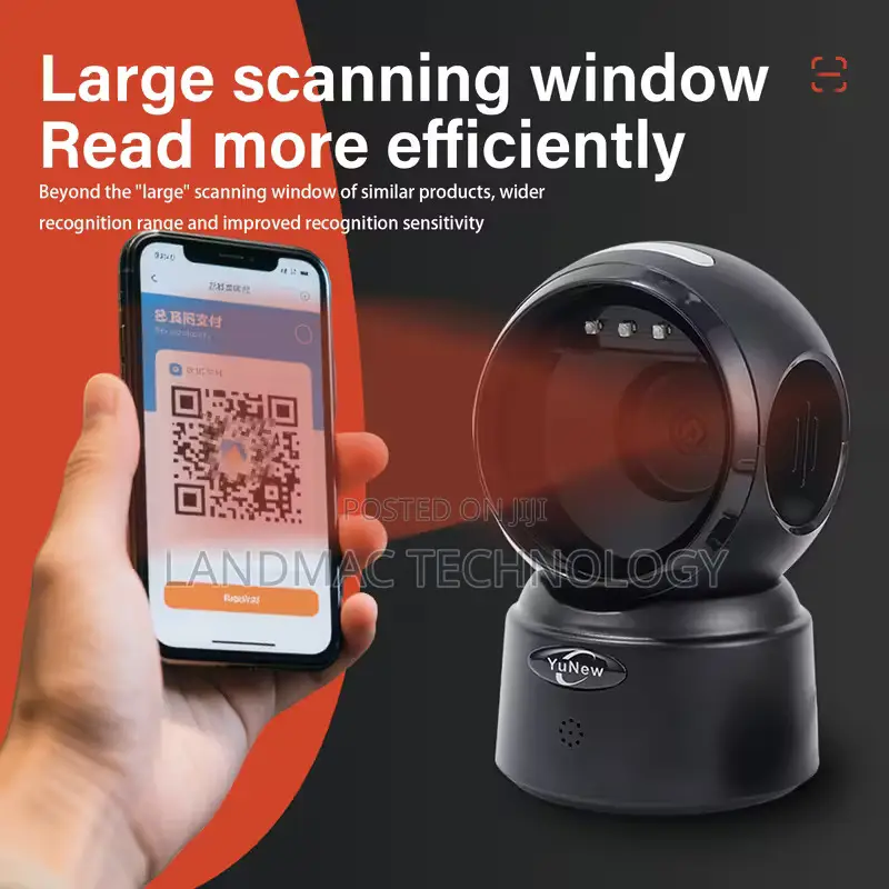 Desktop BT, Wireless and Rechargeable Barcode Scanner Platform Device