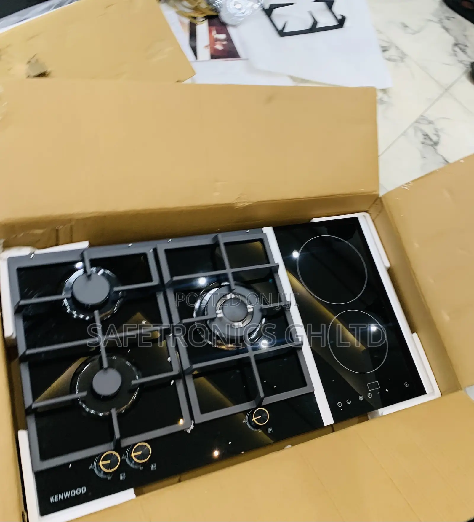 Order Massive 2 Electric 3 Gas Hob (Black) Kenwood