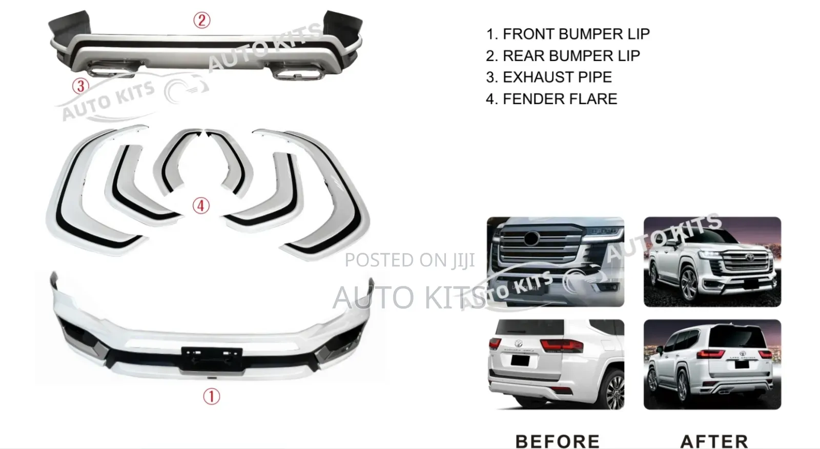 Toyota Landcruiser 300 Sports Spoilers for Upgrade