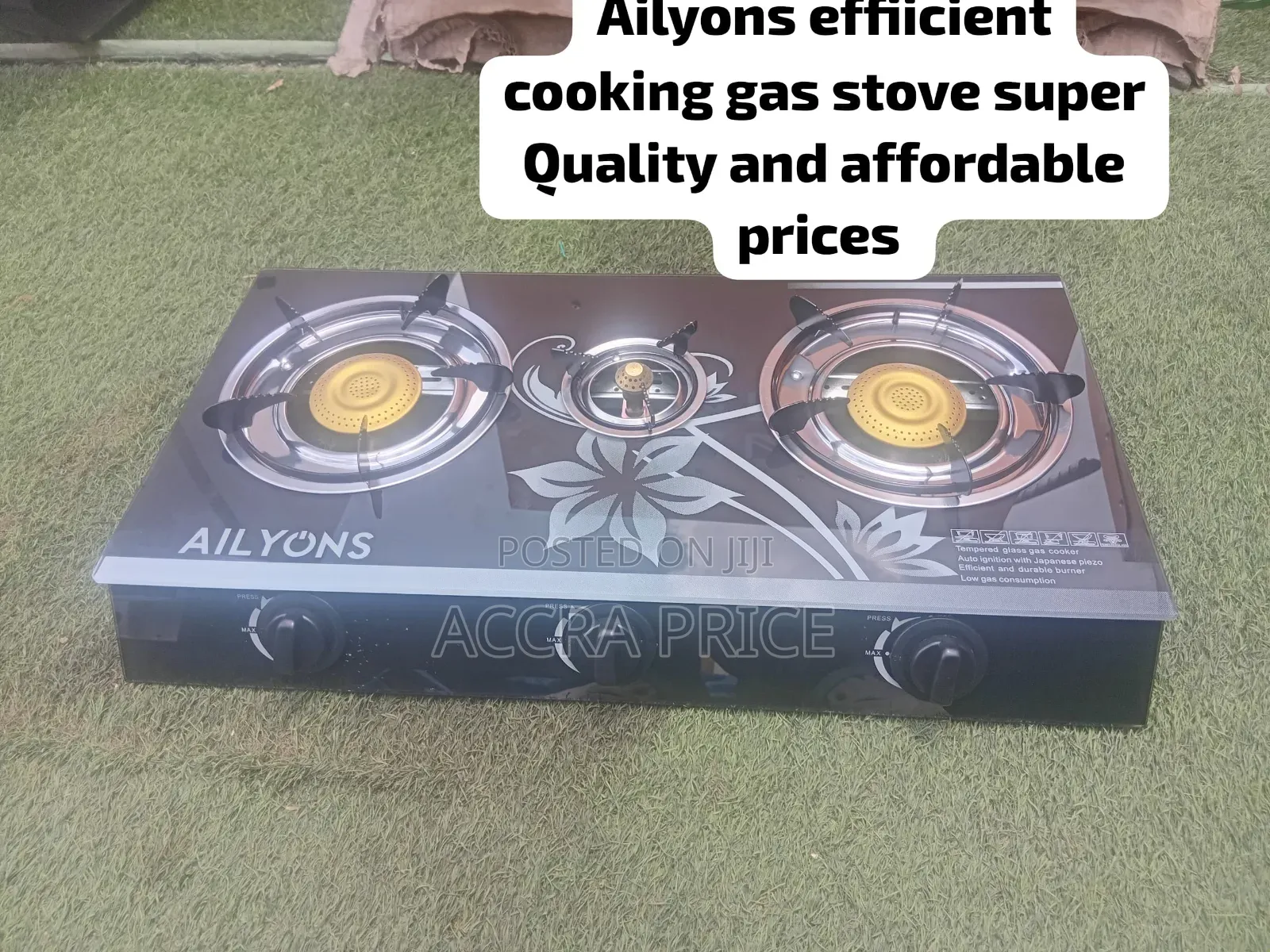 Ailyons Efficient Cooking Gas Stove Super Quality, Durable Affordable