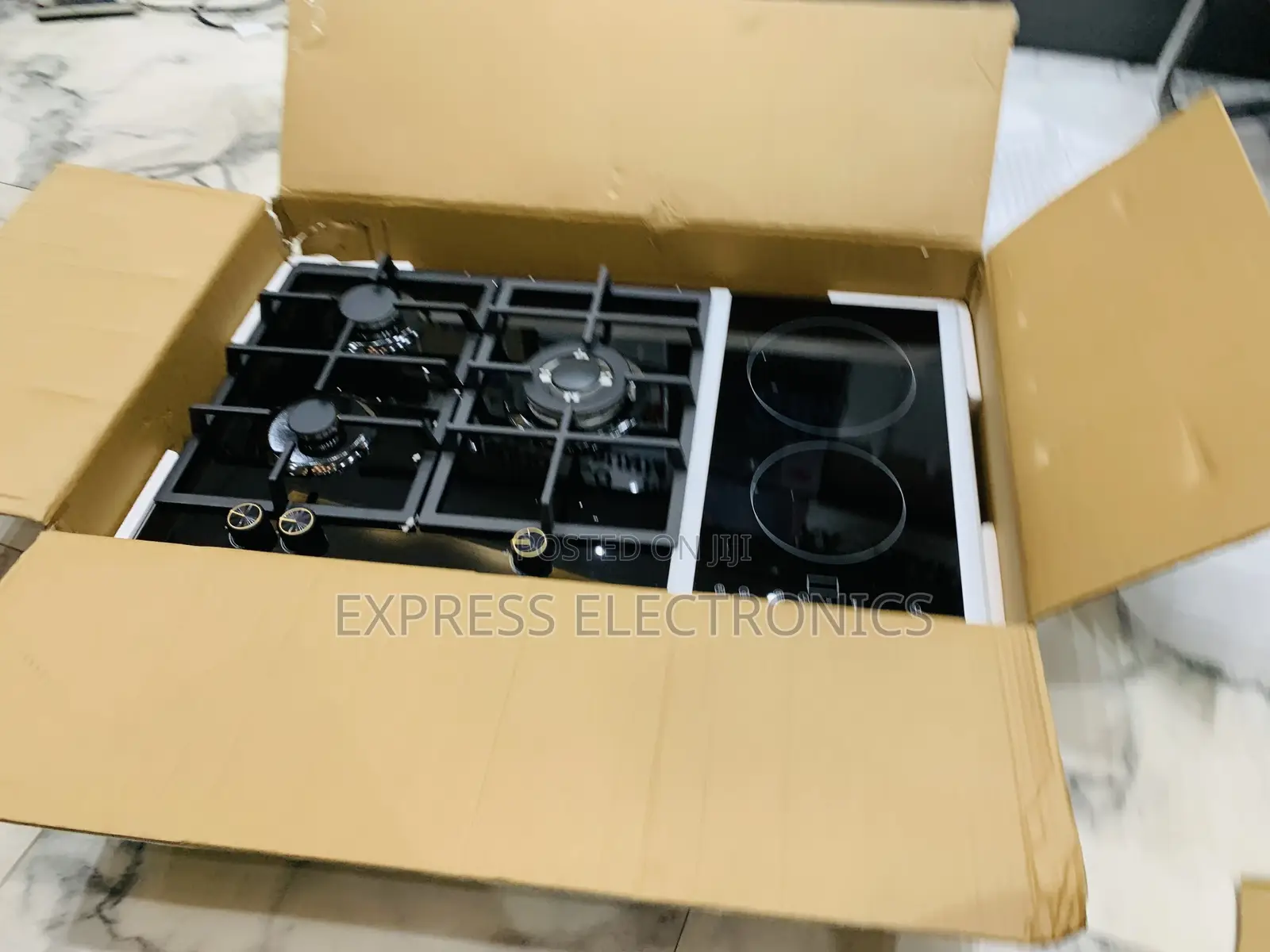 Lovely New Built in 4-2 Stove Black Kenwood Cooker Gas Electric