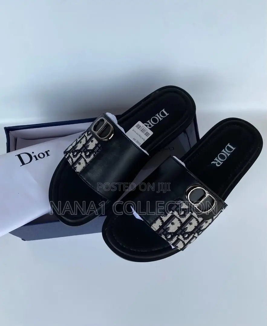 Dior - Inspired Monogram Slide Sandals