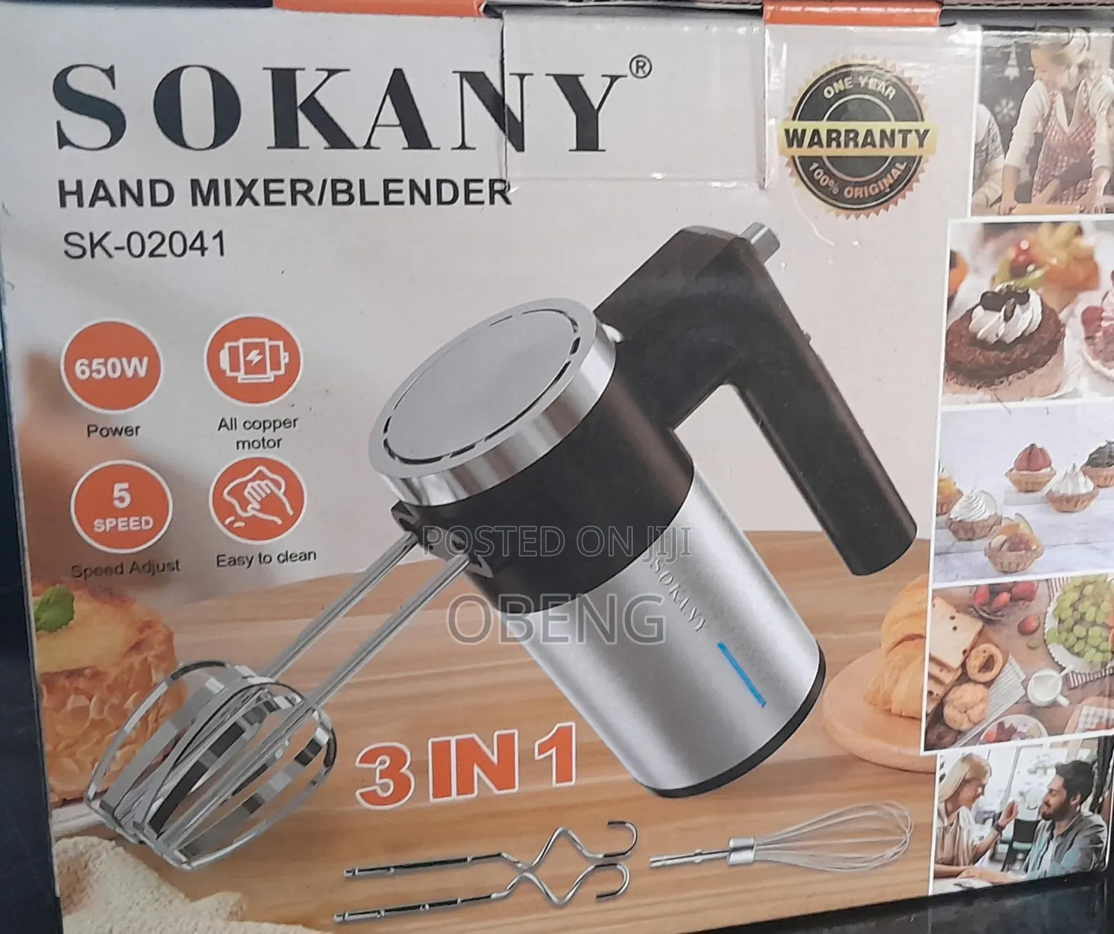 3 in 1 Sokany Hand Mixer