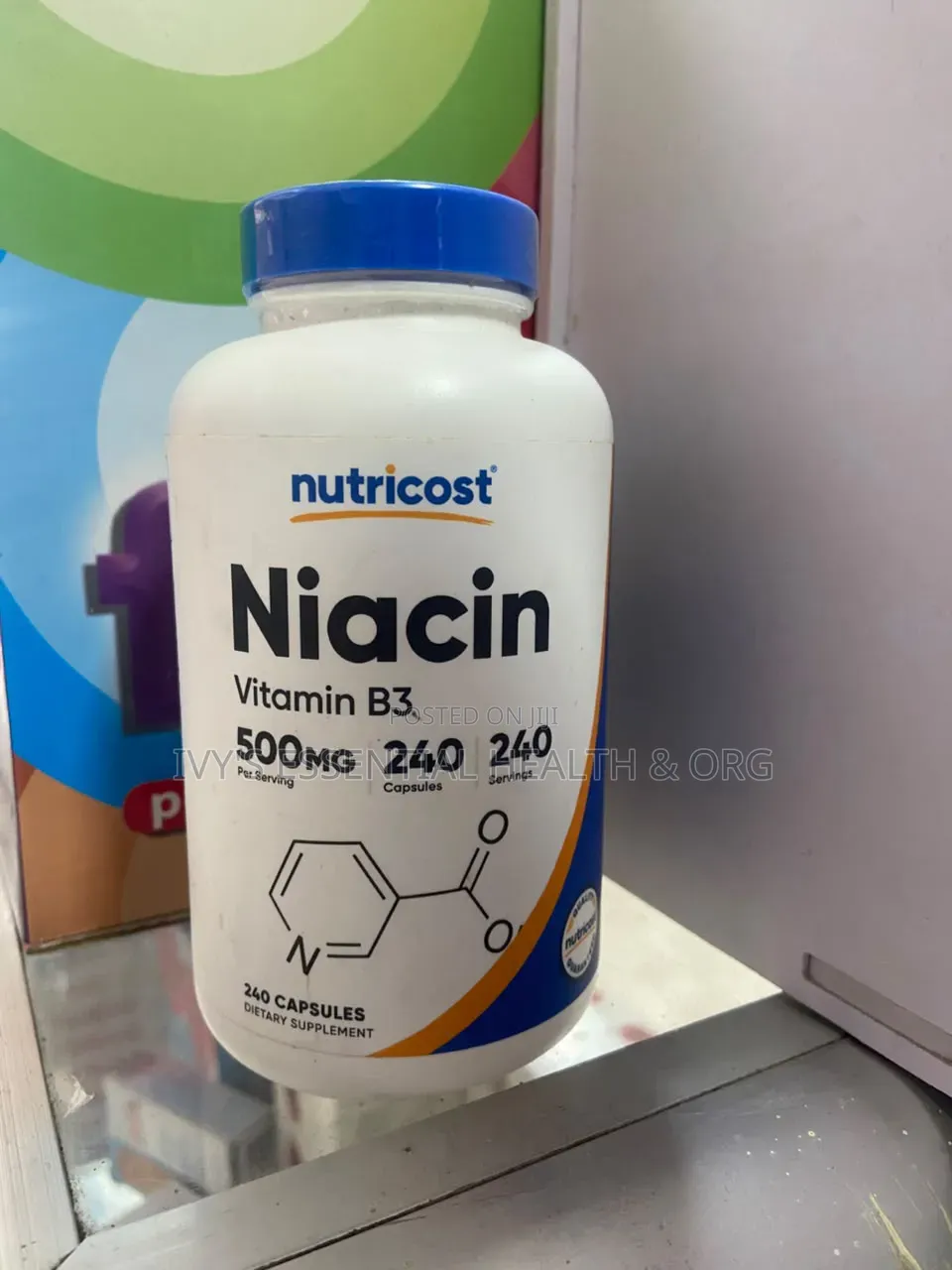 Nutricost Niacin 500mg, 240 Capsules