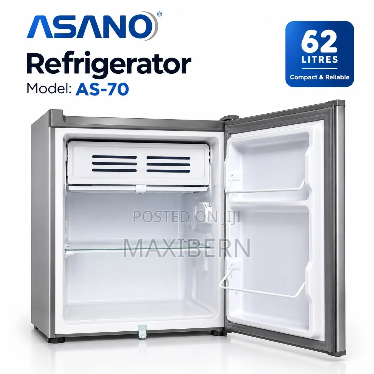Asano AS-70 62L Mini Fridge With Freezer – Energy Saving