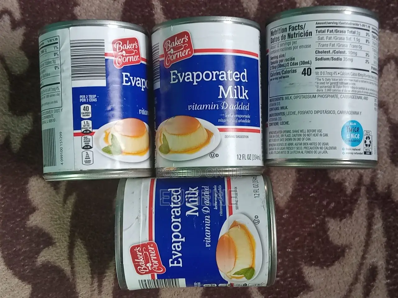 Baker's Corner Evaporated Milk Vit D Added (354ml)
