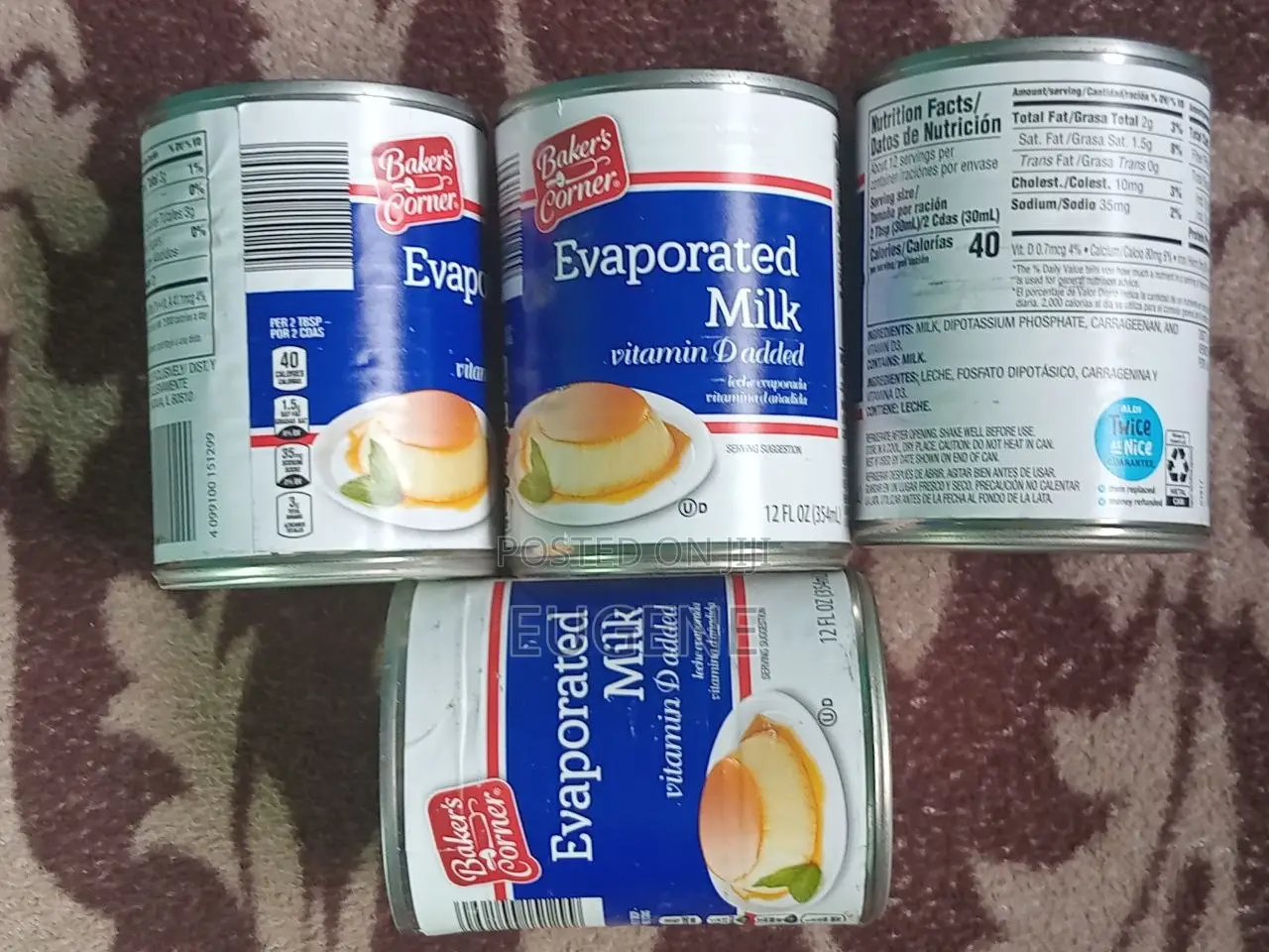 Baker's Corner Evaporated Milk Vit D Added (354ml)