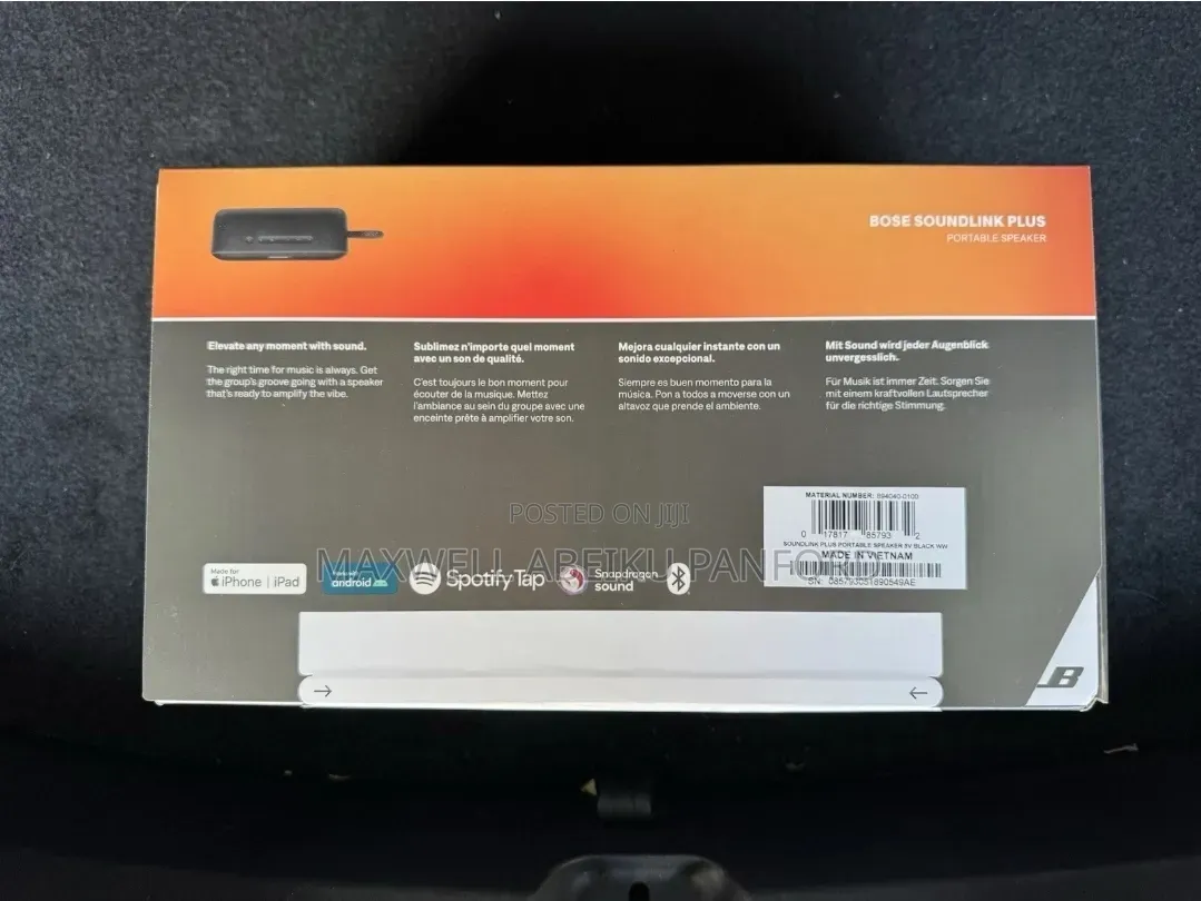 Bose SoundLink Plus Portable Bluetooth Speaker - Black
