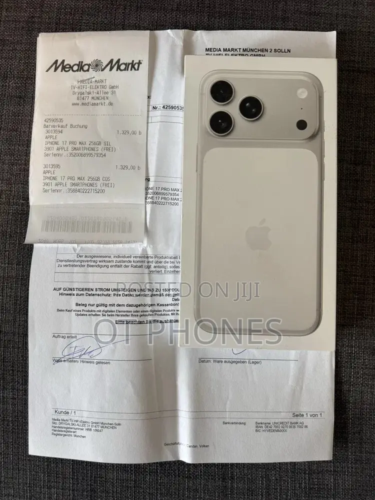 New Apple iPhone 17 Pro Max 512 GB White