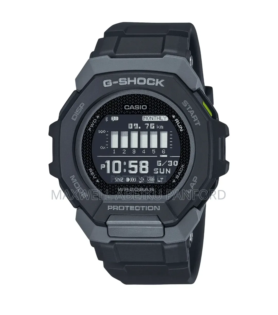 Casio G-Shock GBD-300-1 G-Squad Bluetooth Black Digital Watch