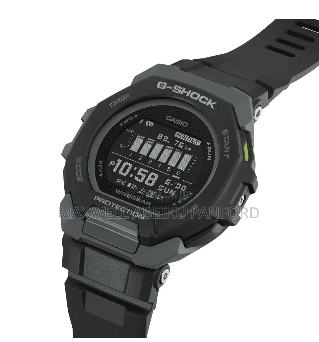 Casio G-Shock GBD-300-1 G-Squad Bluetooth Black Digital Watch
