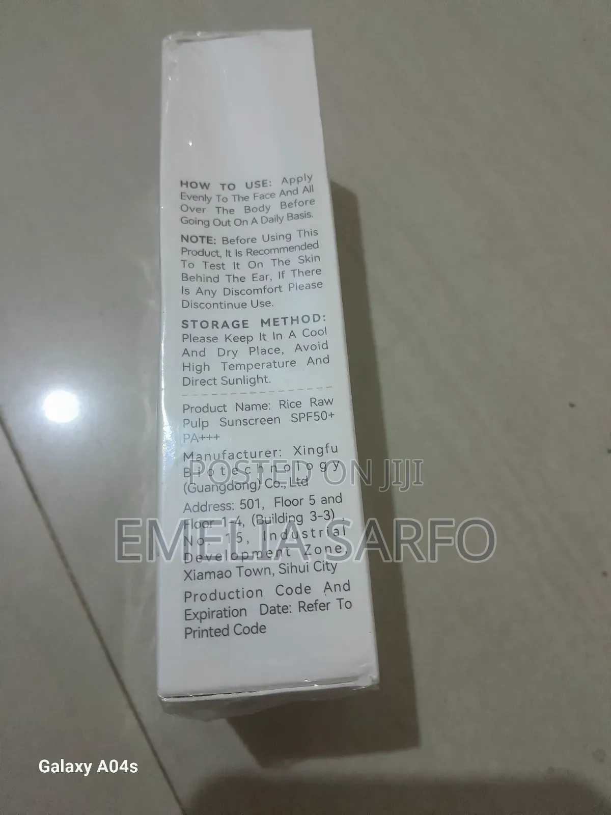 BIOAQUA Rice Raw Pulp Sunscreen