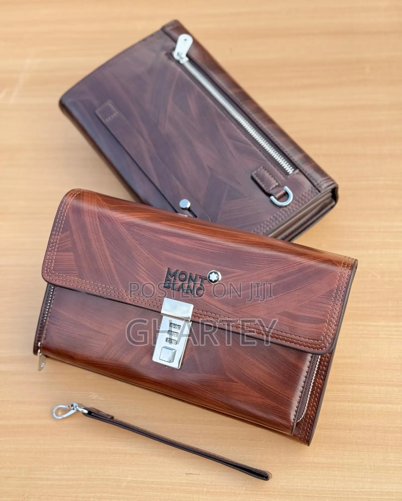 Luxury Montblanc Men’s Leather Clutch Wallet
