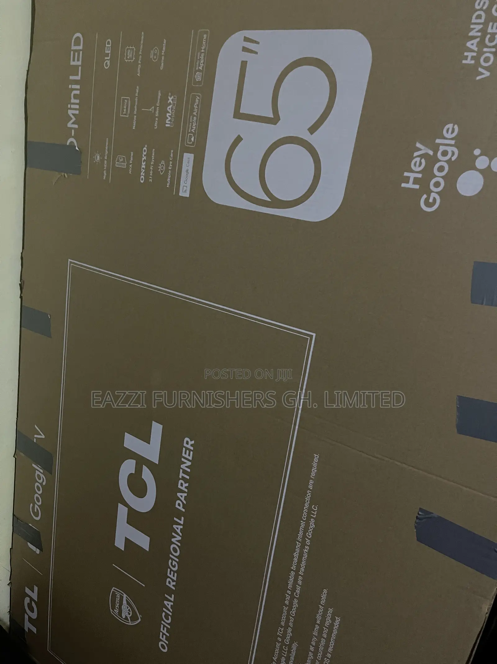 65c6k-Uk TV TCL 65 Inches at 144 Hz Hdmi 2.1 Smart Satellite HDR+ UHD