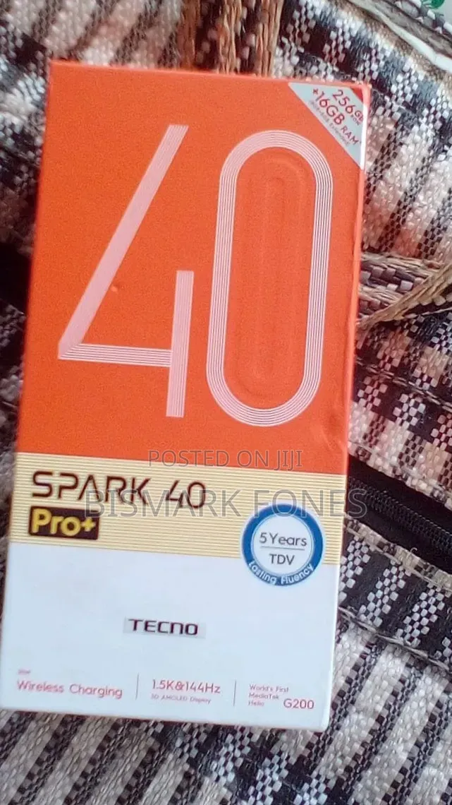 New Tecno Spark 40 Pro+ 256 GB Black