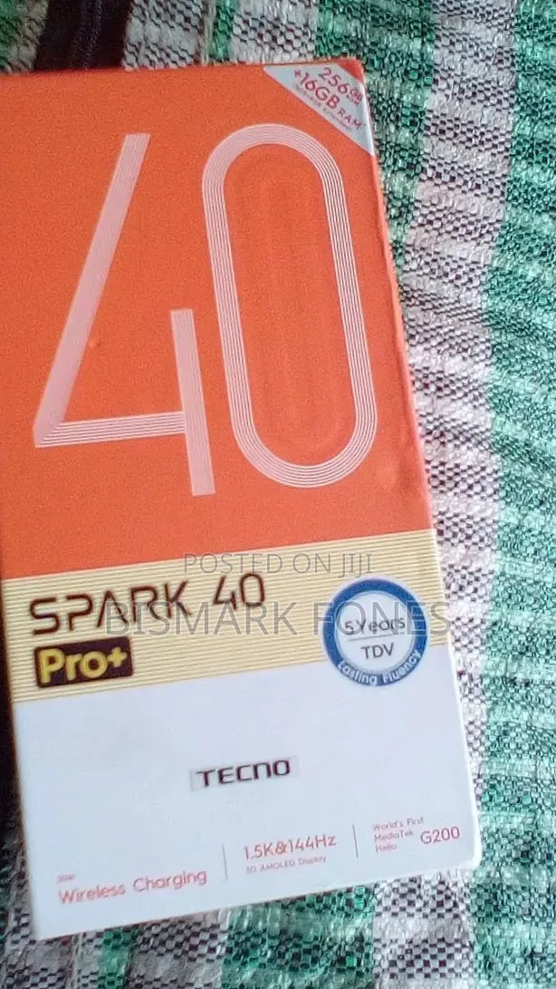 New Tecno Spark 40 Pro+ 256 GB Black