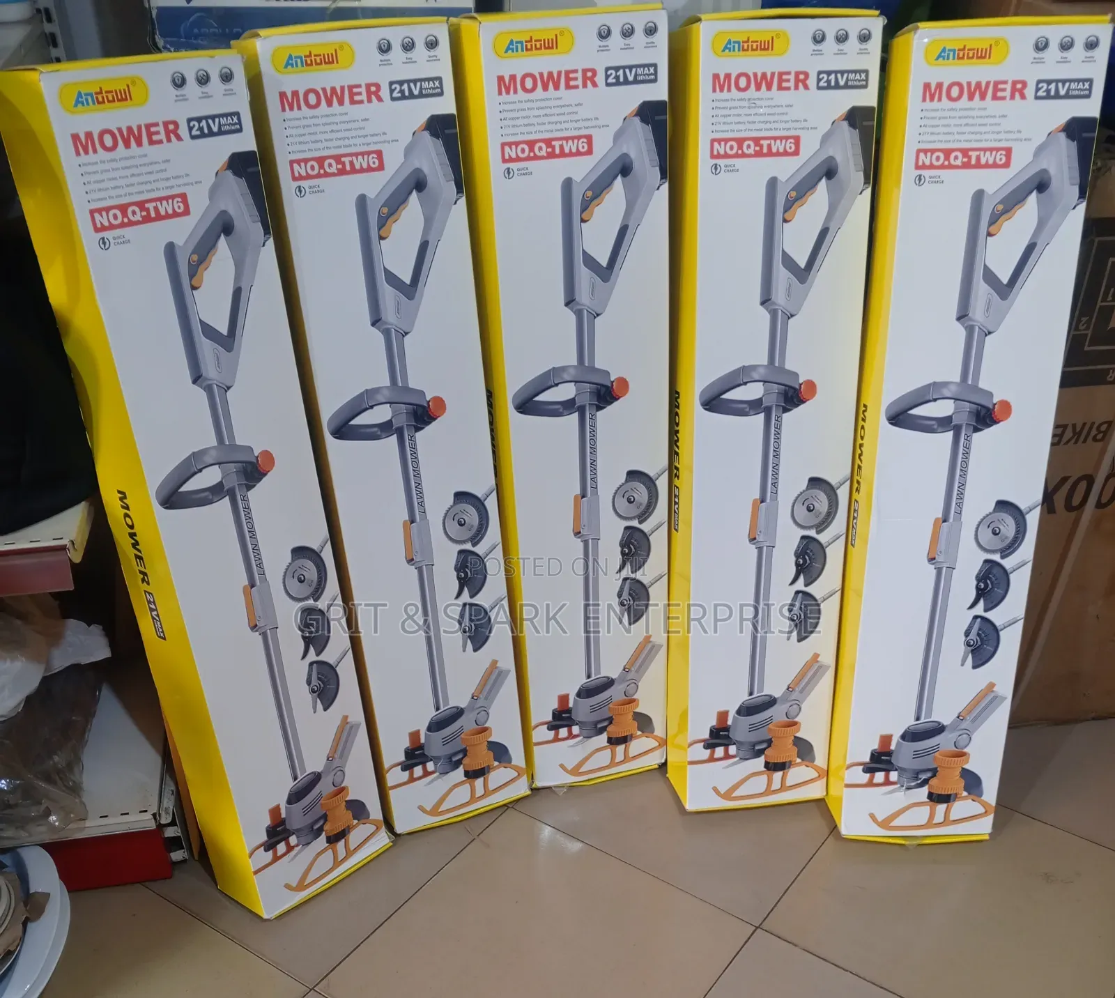 Andowl Cordless Grass Trimmer Q-Tw6 Grass Trimmer 21V,2 Batterys