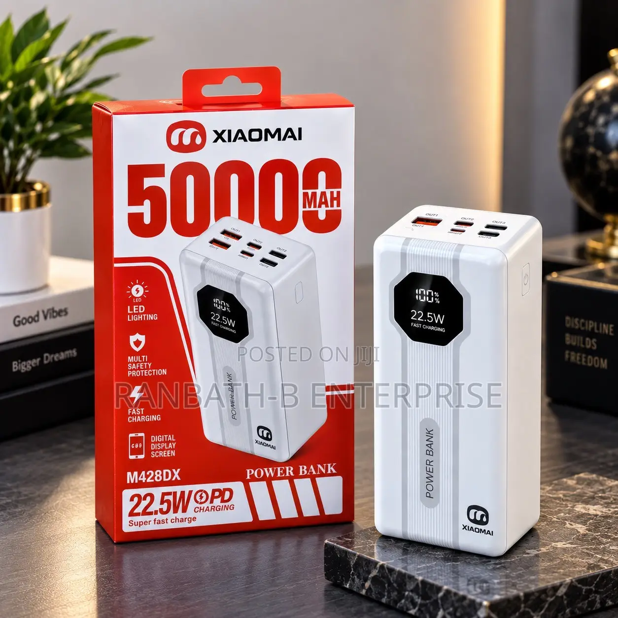 XIAOMAI 50000mAh 22.5W Power Bank – Power on the Go