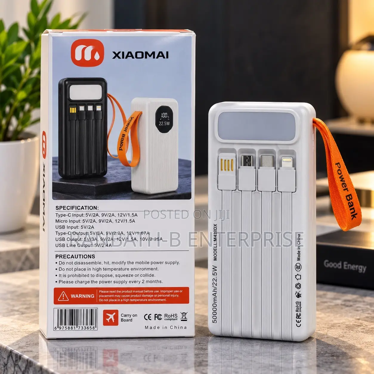 XIAOMAI 50000mAh 22.5W Power Bank – Your Everyday Power Solution