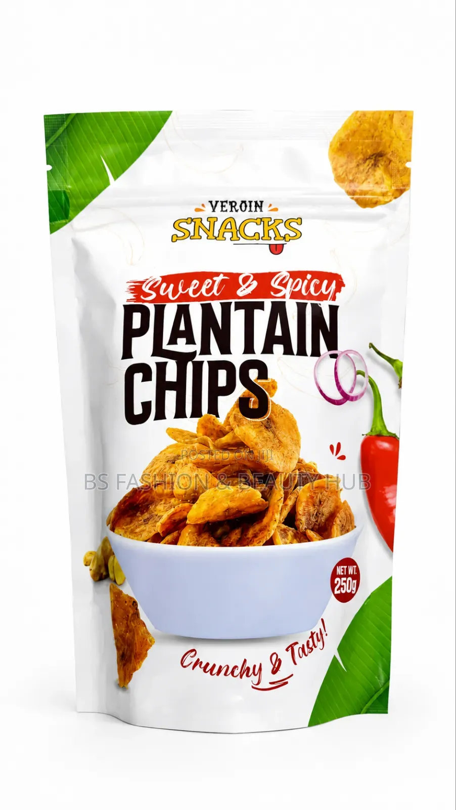 Plantain Chips-Plain and Spicy