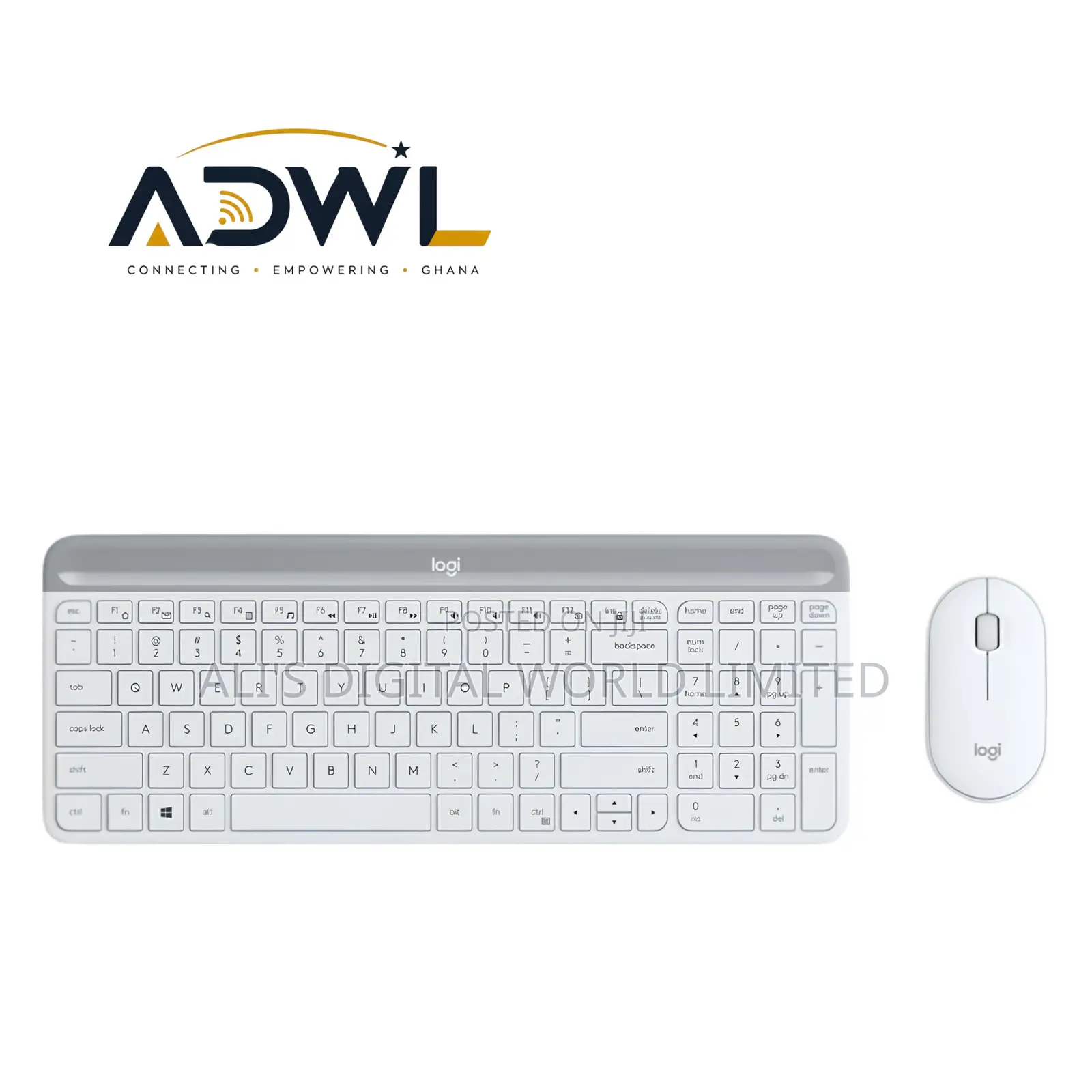 Logitech Mk470 Slim Wireless Combo-Off White