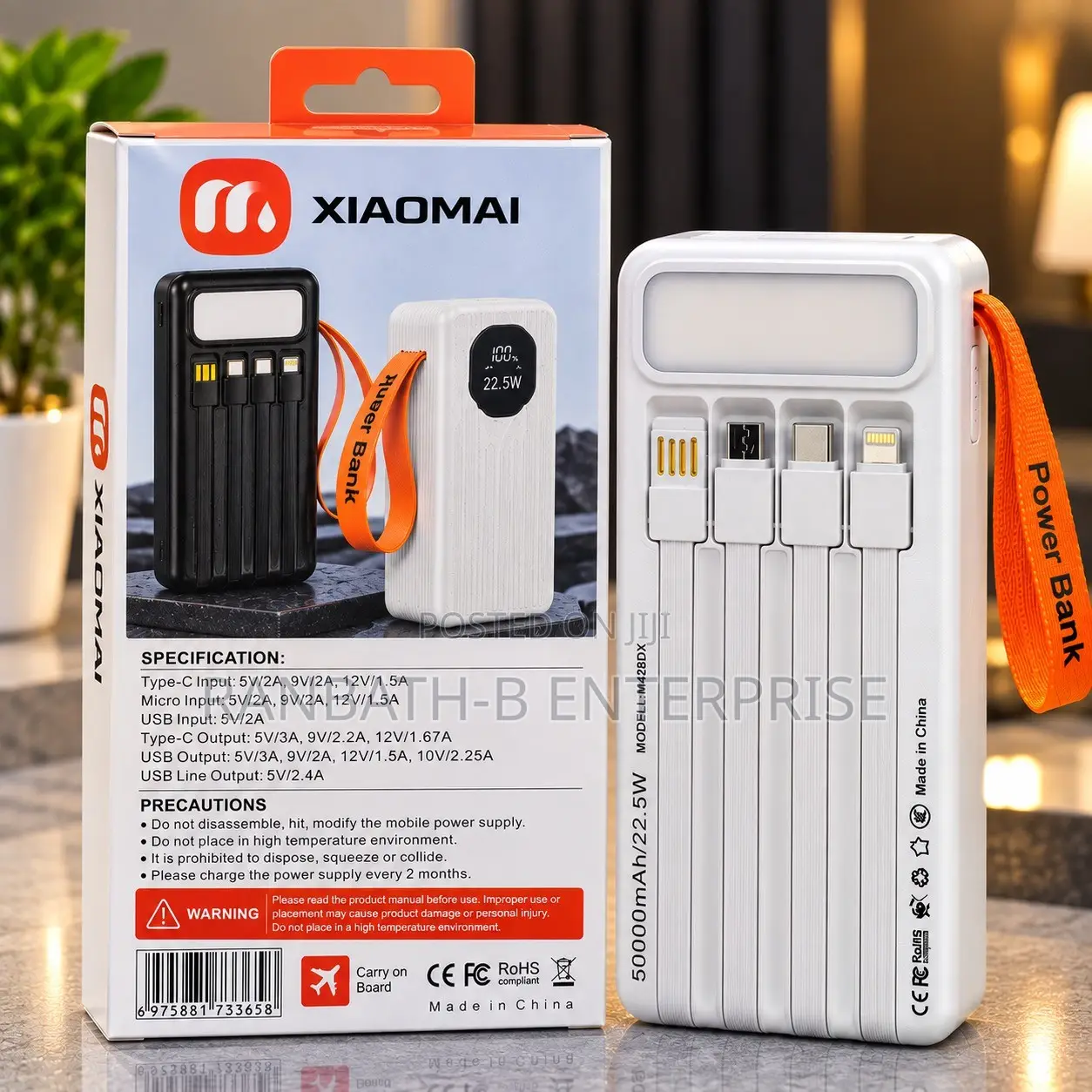 XIAOMAI 50000mAh 22.5W Power Bank – Your Ultimate Portable Charger