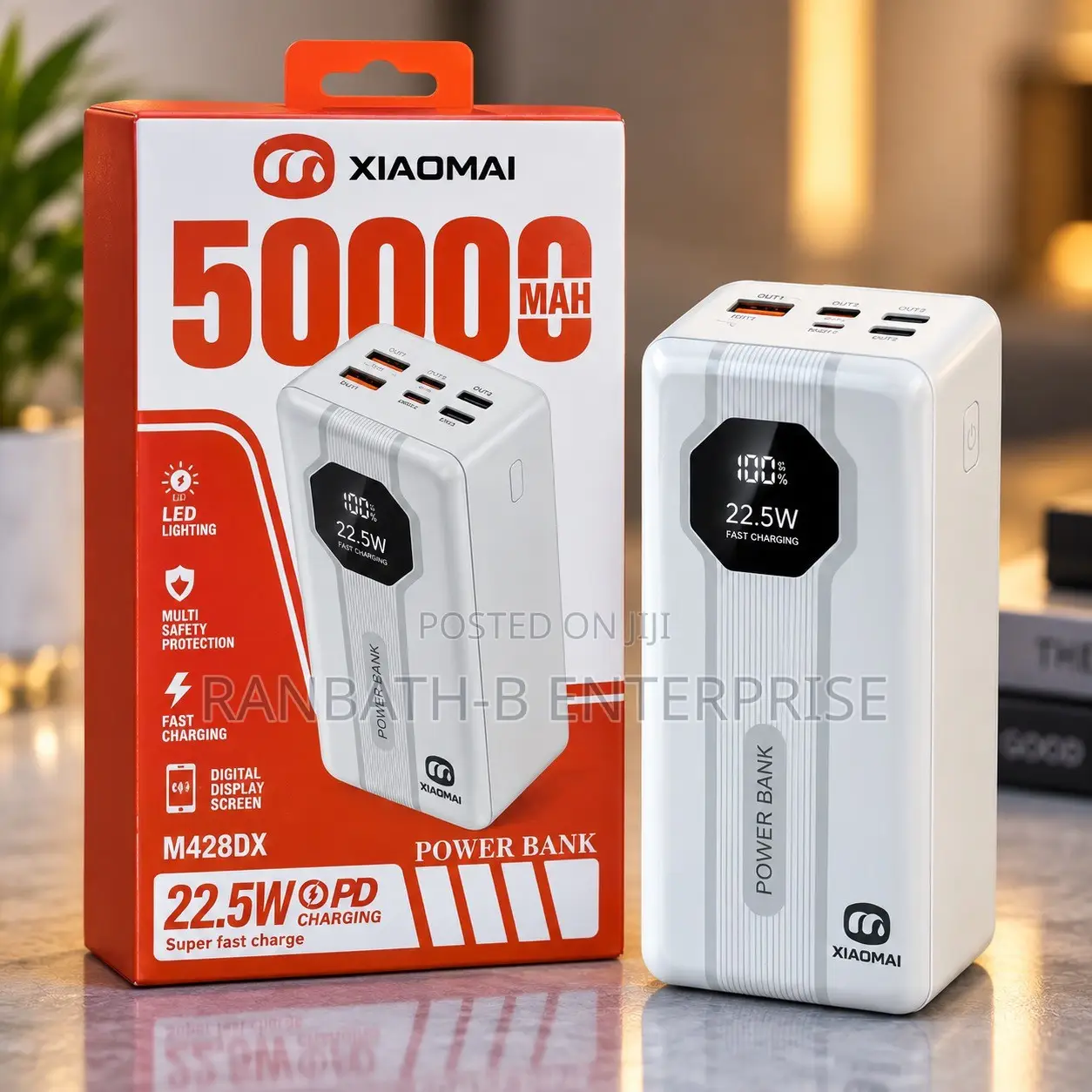 XIAOMAI 50000mAh 22.5W Power Bank – Charge Without the Stress