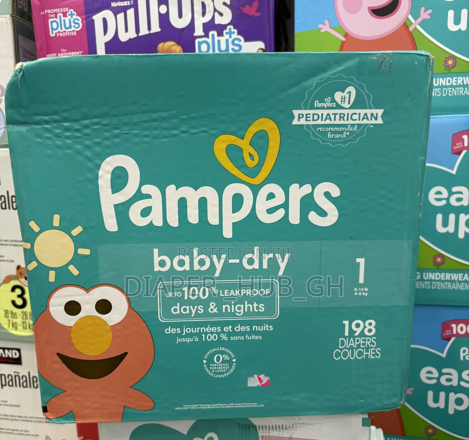 Pampers Baby Dry Diapers Sizes 1