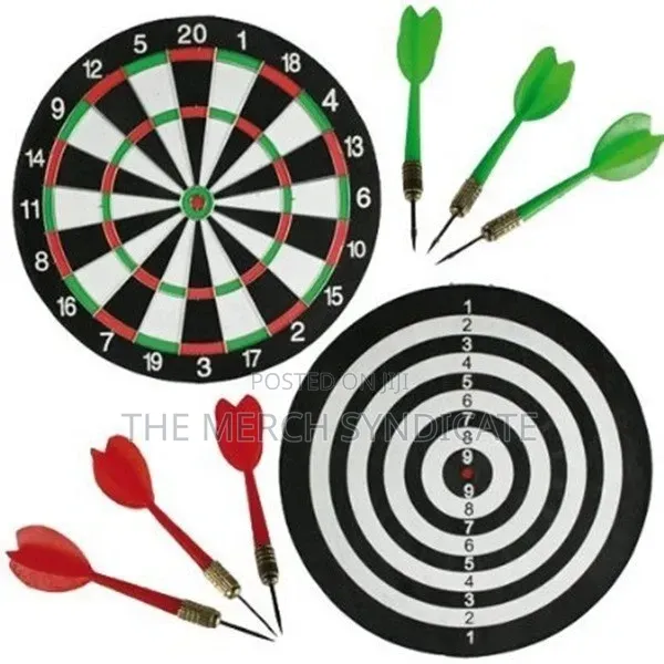Large Size 15 Inch Double Sided Party Sports Dartboard Game