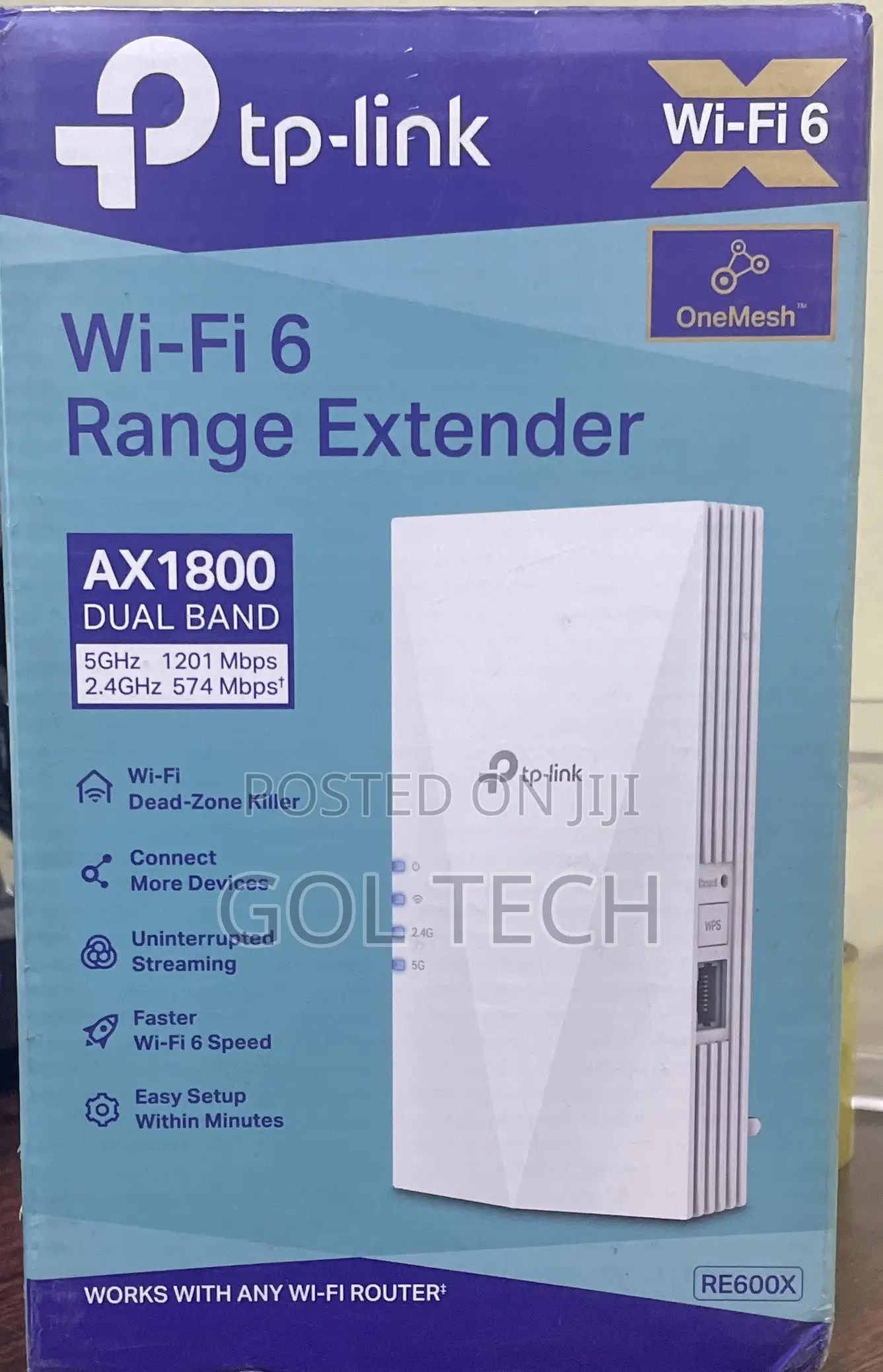 Tp Link WiFi 6 Range Extender AX 1800 Dual Band