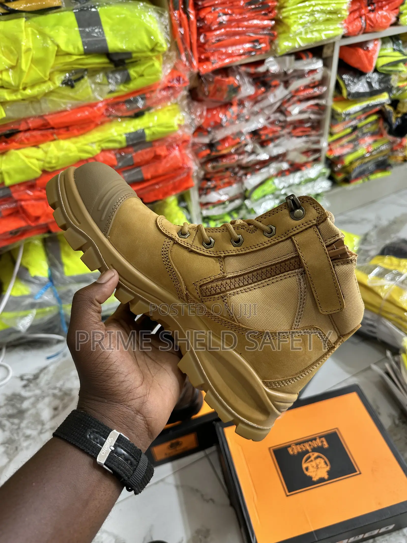 Khaki Industrial Safety Work Boot